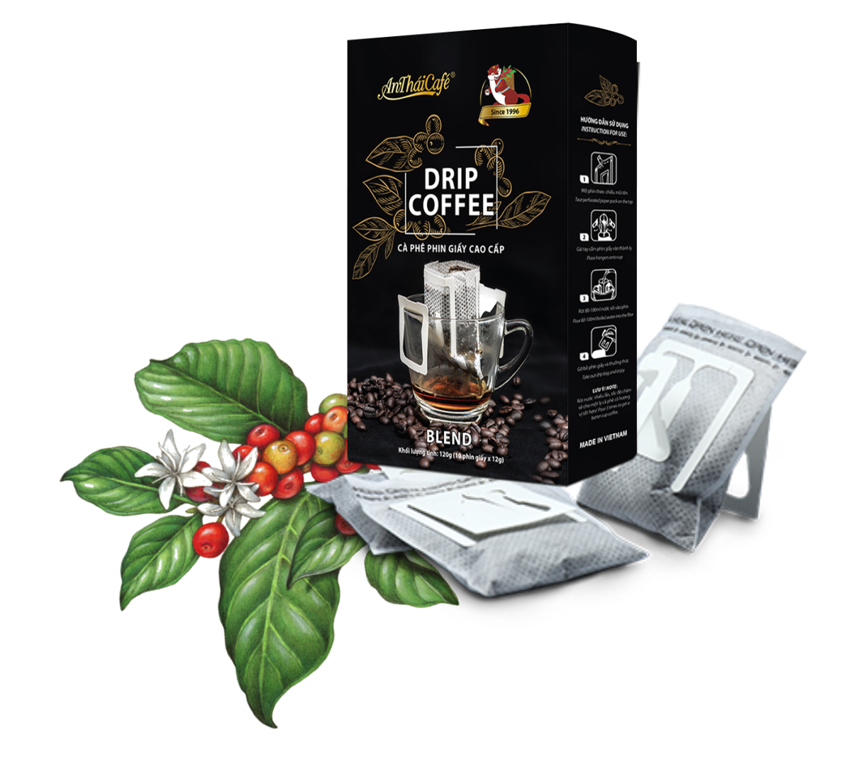 Cà phê phin giấy AnThaiCafe 