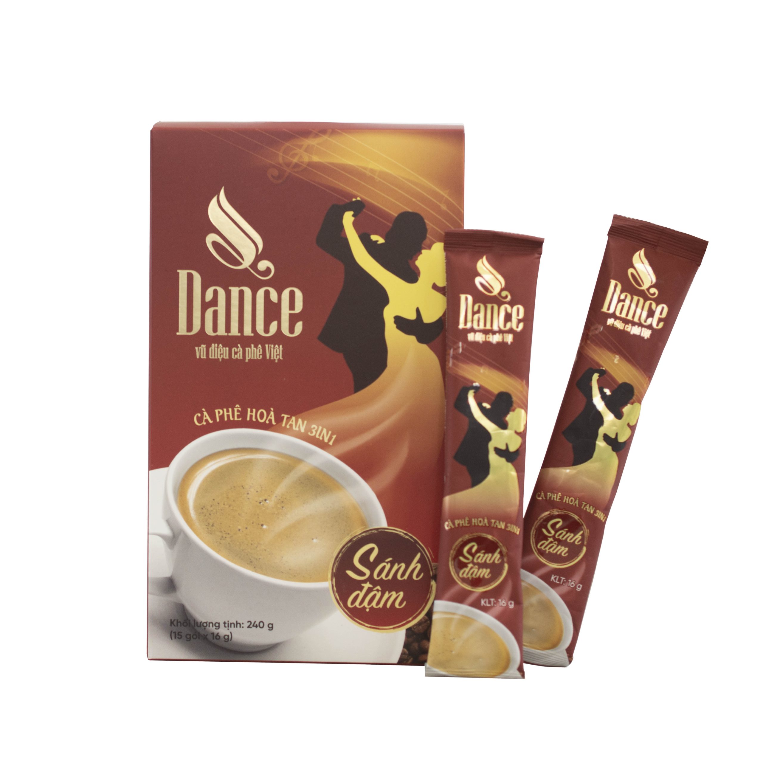 Cà phê hòa tan 3in1 Dance Coffee Sánh đậm