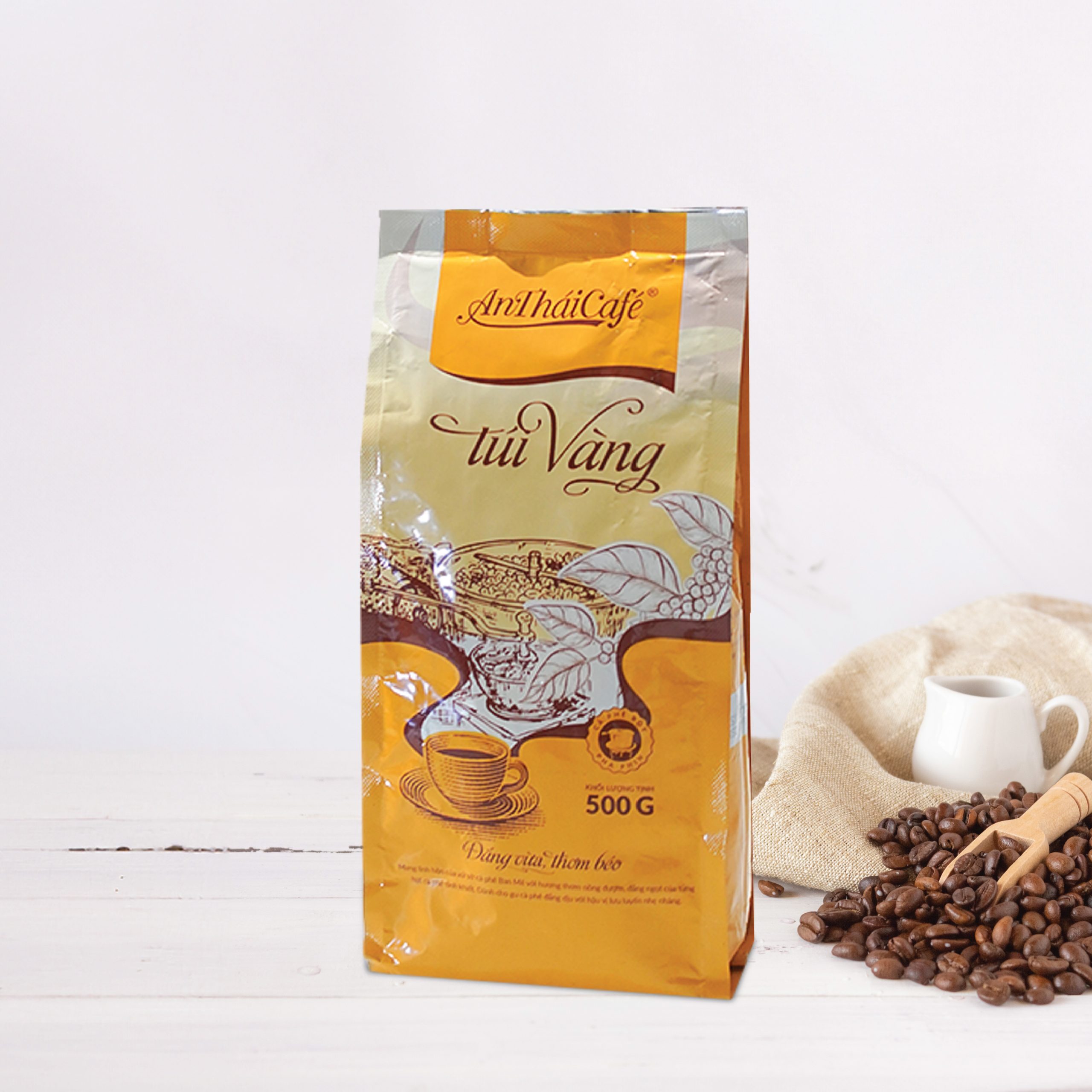 Ground Coffee Yellow Bag 500g - AnTháiCafé