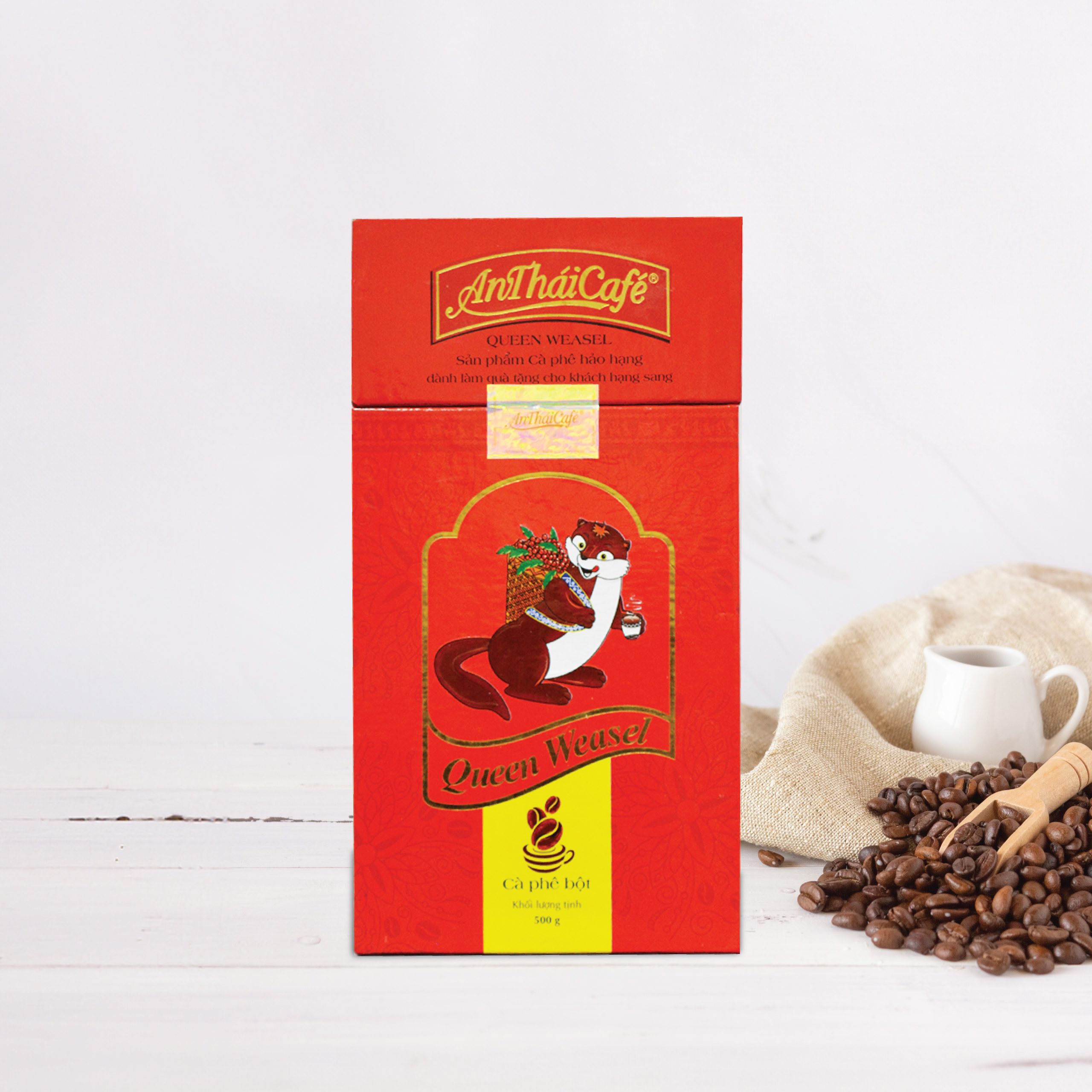 Queen Weasel Ground Coffee 500g - AnTháiCafé