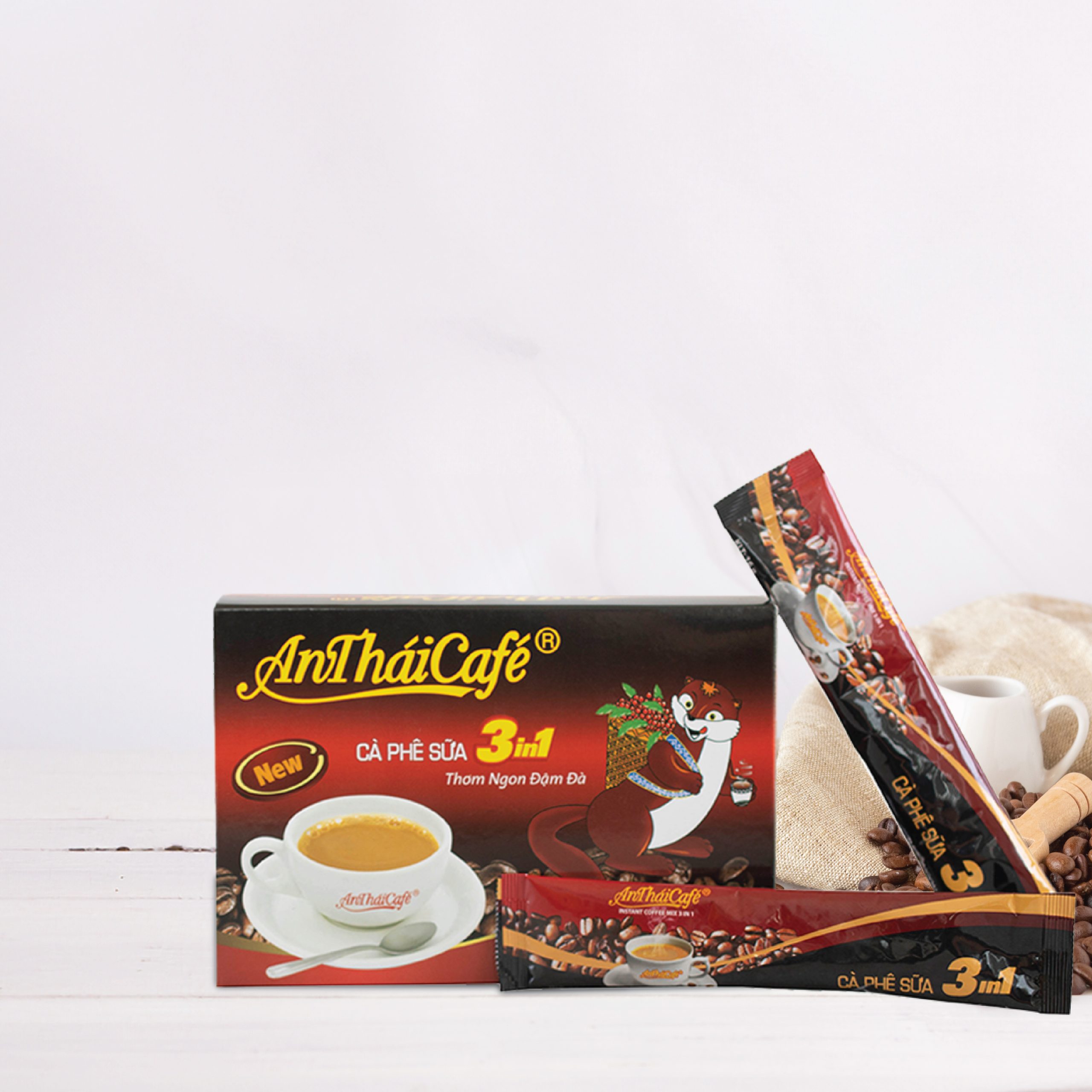 3in1 Instant Coffee (12 sticks x 16g) - New - AnTháiCafé